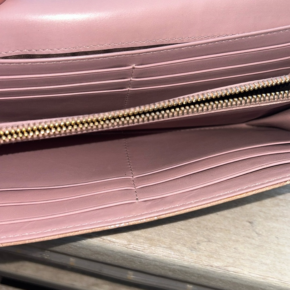 Miu Miu Tan Crocodile Embossed Wallet - image 6